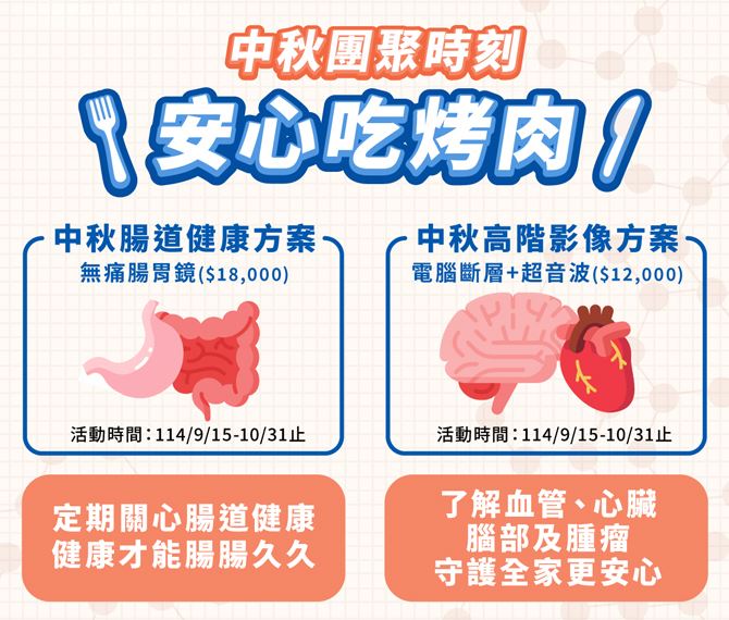 中秋節健檢方案