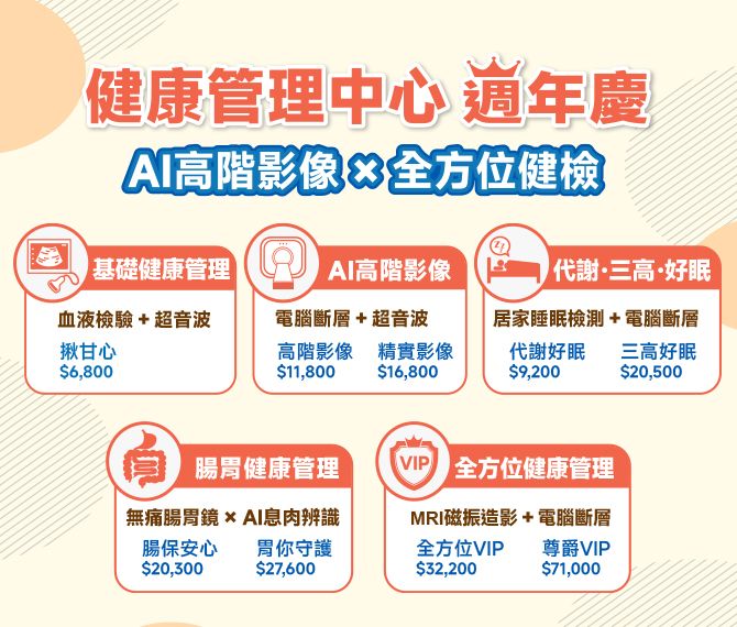 週年慶健檢方案